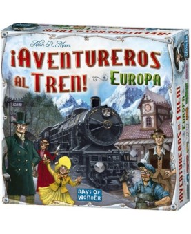 Juego de mesa asmodee ¡aventureros al tren! europa pegi 8