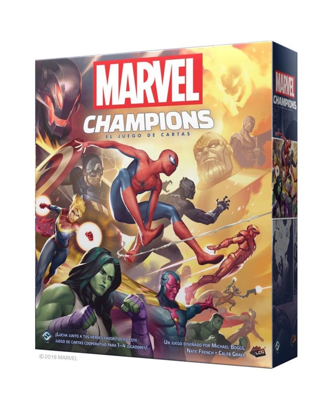 Juego de mesa asmodee marvel champions: el juego de cartas pegi 14