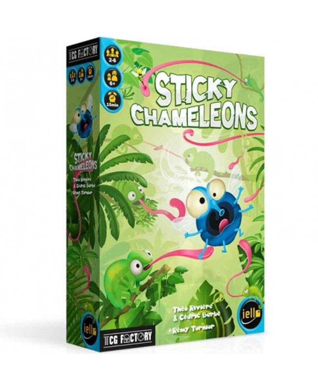 Juego de mesa para niños sticky chameleons en español