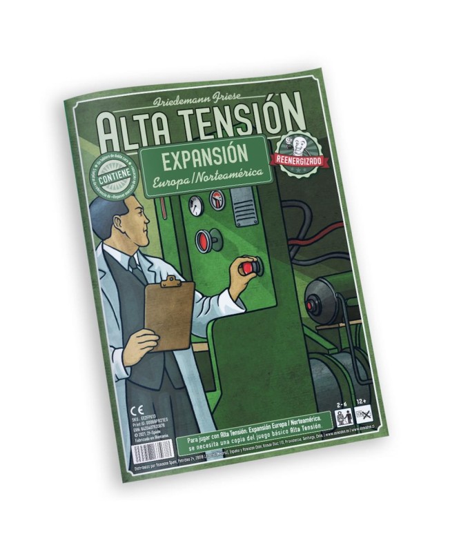 Juego de mesa alta tension expansion europa y norteamerica pegi 12