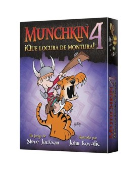 Juego de mesa munchkin 4: ¡que locura de montura! pegi 10