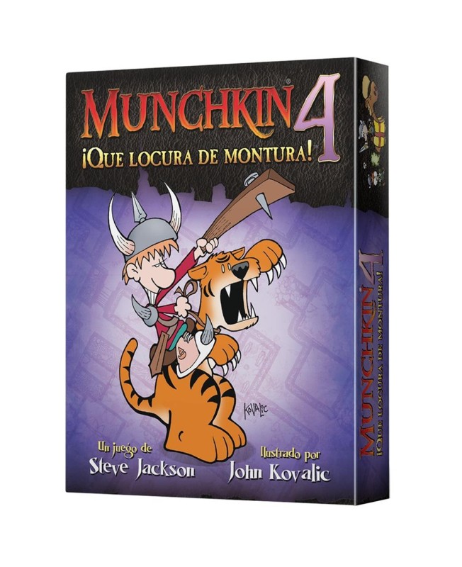 Juego de mesa munchkin 4: ¡que locura de montura! pegi 10