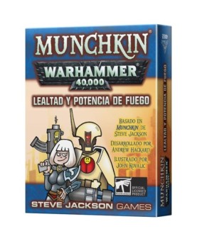 Juego de mesa munchkin warhammer lealtad y potencia de fuego pegi 10