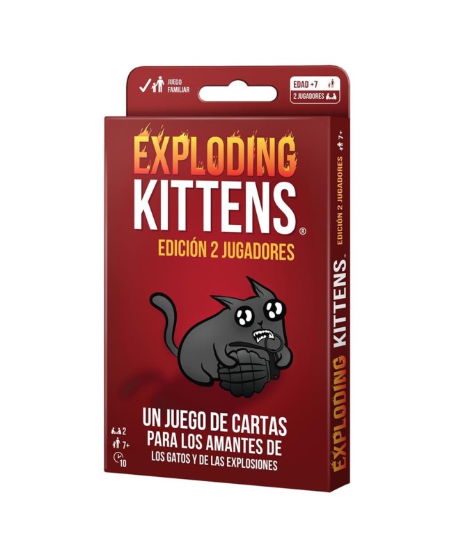 Juego de mesa exploding kittens edicion 2 jugadores pegi 10