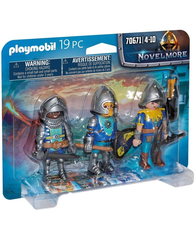 Playmobil set de 3 caballeros de novelmore