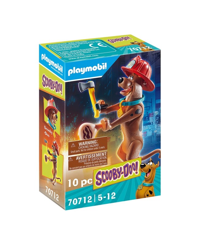 Playmobil scooby - doo! figura coleccionable bombero