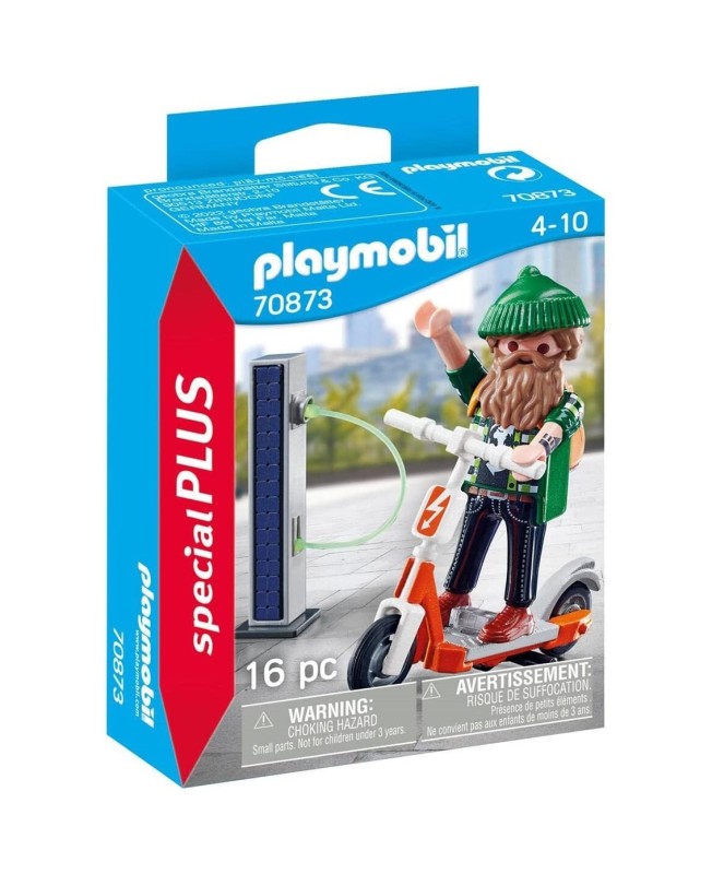 Playmobil hipster con e - scooter