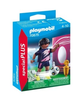 Playmobil special plus futbolista con muro de gol