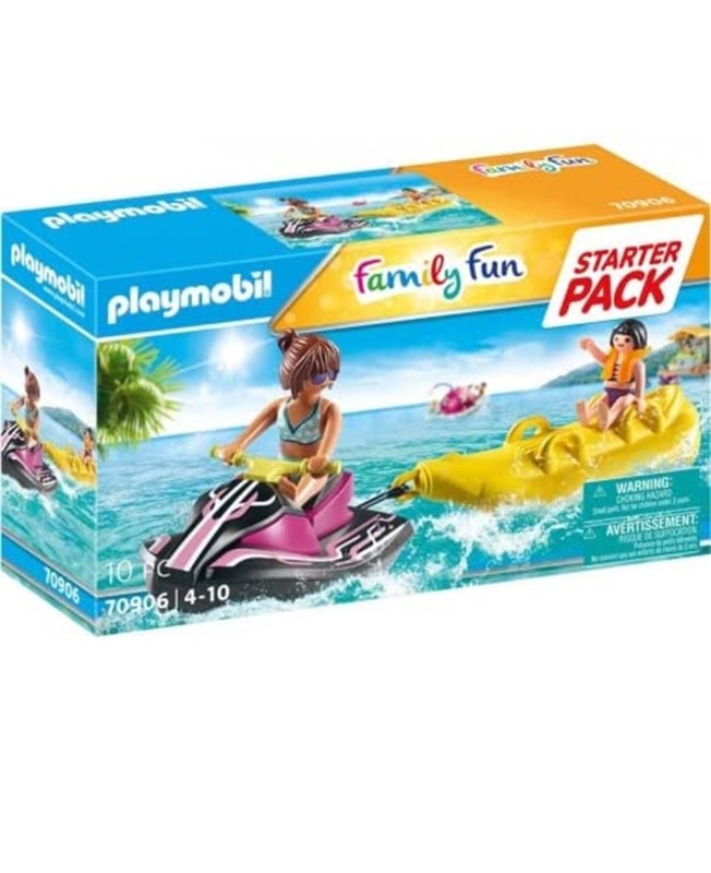 Playmobil starter pack moto de agua con bote banana