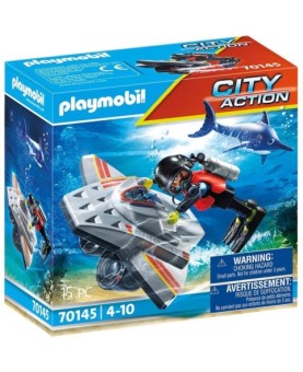 Playmobil maritimo : scooter de buceo en operaciones de rescate