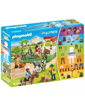 Playmobil my figures : rancho caballos