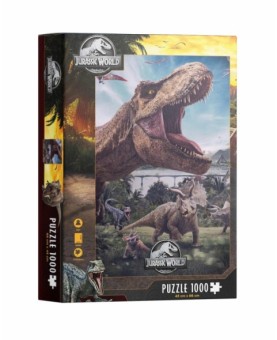 Puzle 1000 poster compo rex jurassic world