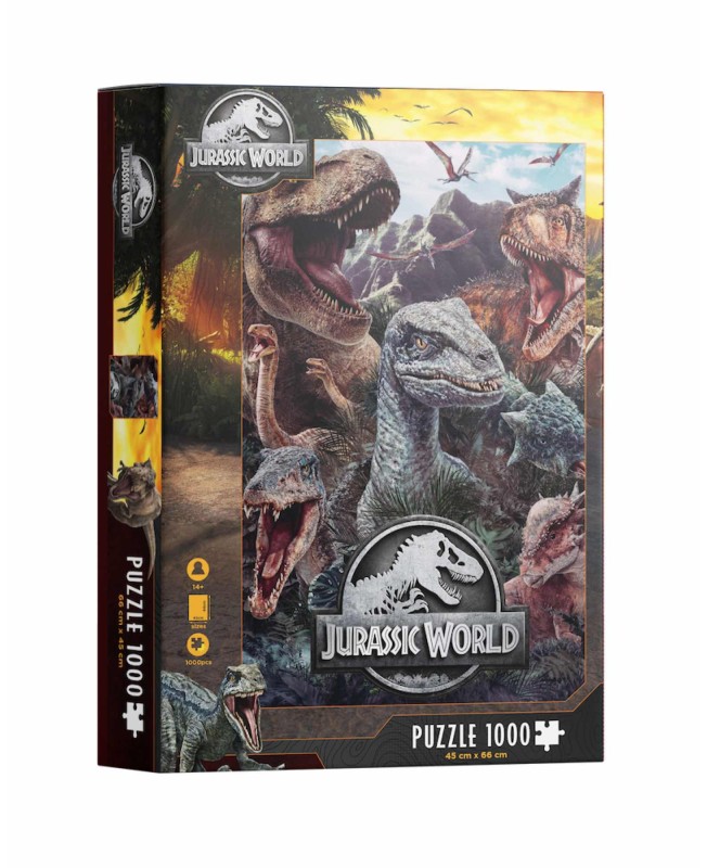 Puzle 1000 poster compo varios jurassic world