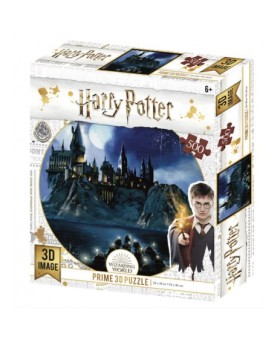 Puzzle 3d lenticular harry potter hogwarts 500 piezas