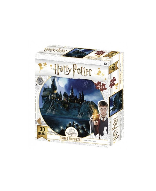 Puzzle 3d lenticular harry potter hogwarts 500 piezas