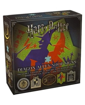 Puzzle the noble collection harry potter callejon diagon simbolos & logos tiendas 1000 piezas