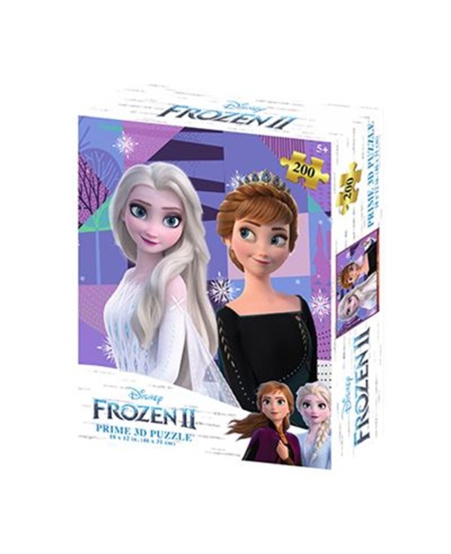 Puzzle lenticular prime 3d disney frozen elsa anna y olaf 200 piezas