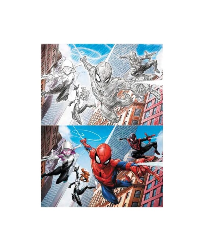 Puzzle para rascar prime 3d marvel multi universo 150 piezas