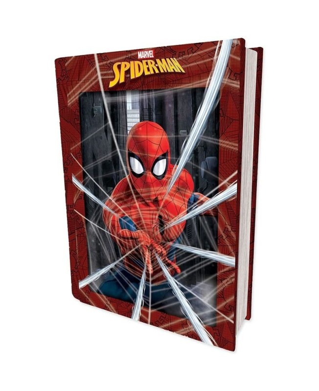 Puzzle libro lenticular prime 3d marvel spiderman 300 piezas