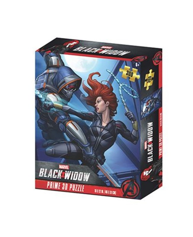 Puzzle lenticular prime 3d marvel black widow y taskmaster 200 piezas