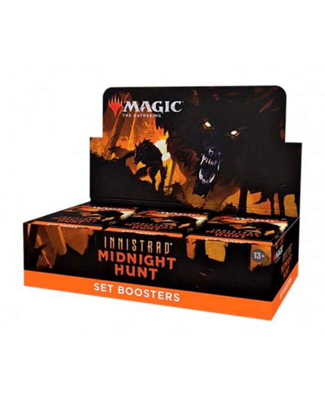 Juego de cartas set booster wizards of the coast magic the gathering innistrad midnight hunt 30 sobres ingles