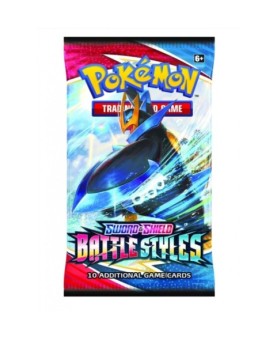 Juego de cartas sobre individual pokemon booster pack espada y escudo estilos de combate ingles