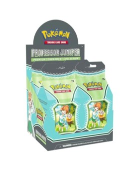 Juego de cartas pokemon premium tournament collection professor juniper 4 barajas inglés