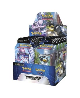 Juego de cartas pokemon tcg pokemon go baraja de combate mewtwo & melmetal 8 unidades español