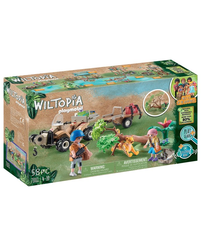 Playmobil wiltopia quad rescate de animales