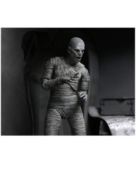 Figura neca ultimate mummy (black &white) 18 cm universal monsters scale action figure