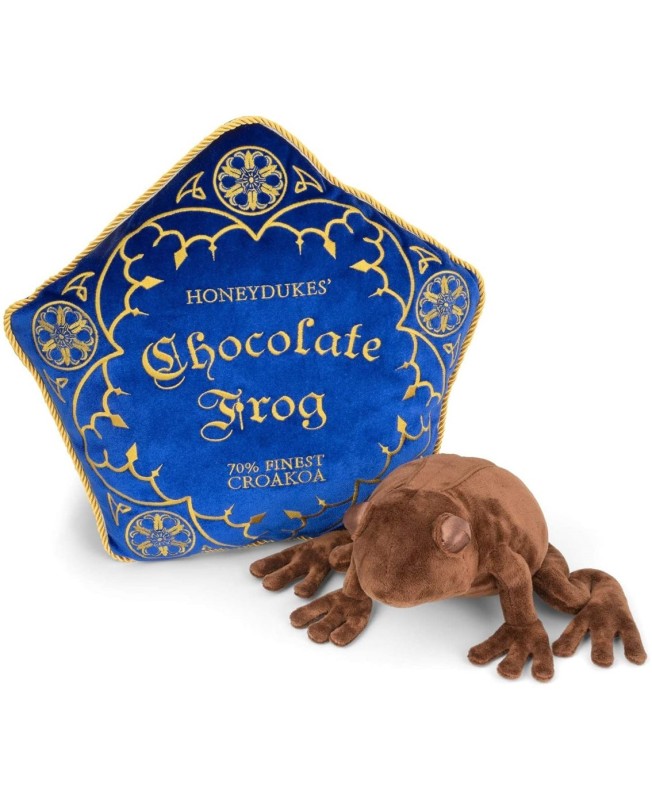 Peluche the noble collection harry potter rana de chocolate + cojin