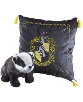 Peluche pack the noble collection harry potter tejon mascota hufflepuff + cojin hufflepuff