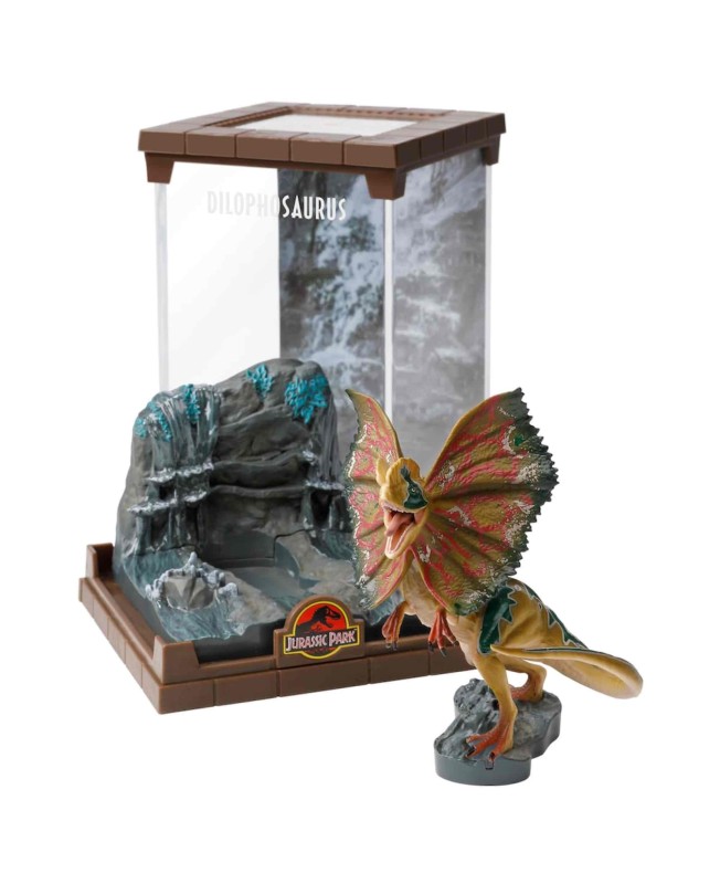 Figura the noble collection jurassic park dilophosaurus bendyfig diorama