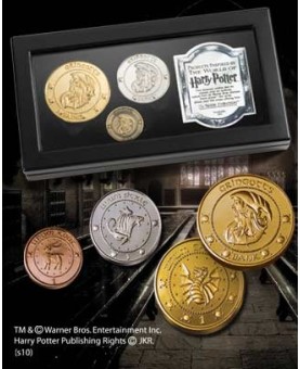 Replica the noble collection harry potter monedas de gringotts expositor