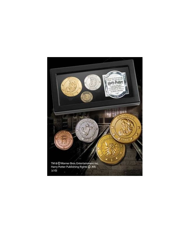 Replica the noble collection harry potter monedas de gringotts expositor