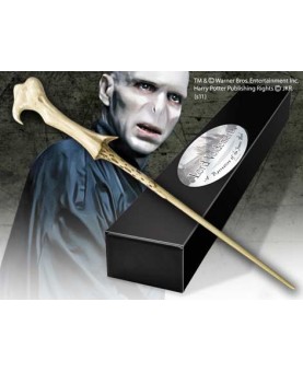 Replica the noble collection harry potter lord voldemort varita con caja y placa de identificacion