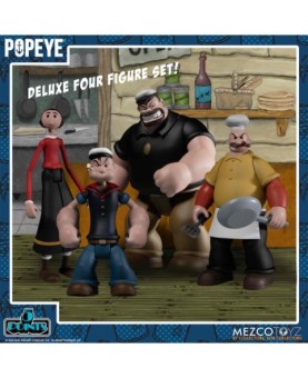 Set 4 figuras mezcotoys popeye box 10 cm popeye 5 points