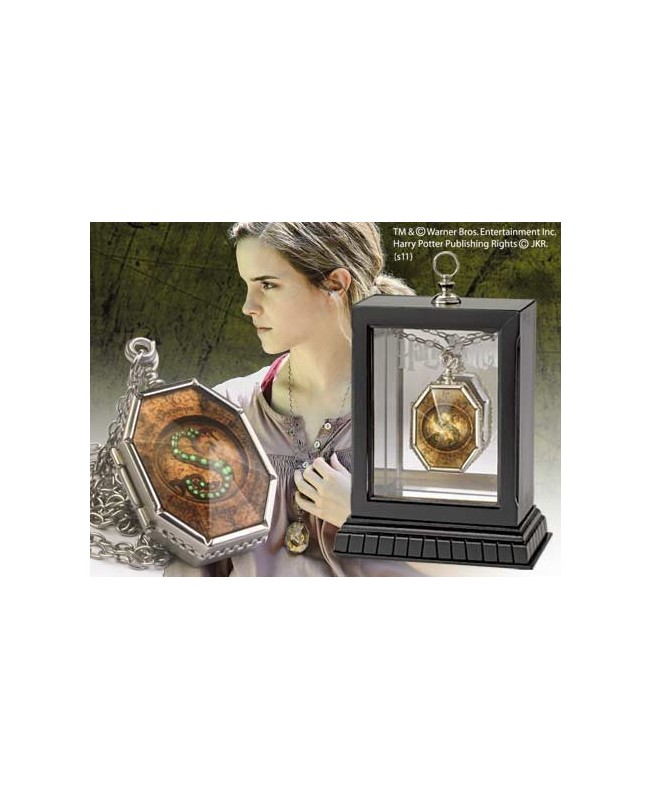 Replica the noble collection harry potter guardapelo horrocrux de salazar slytherin en expositor