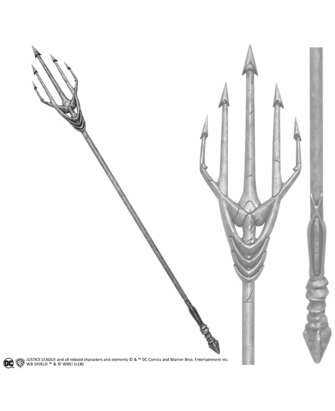 Replica the noble collection dc justice league tridente aquaman escala 1 - 1 186 cm