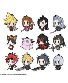 Set 12 colgantes de goma square enix final fantasy vii extended edition