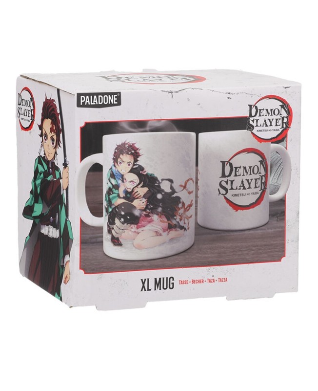 Taza xl paladone demon slayer tanjiro y nezuko