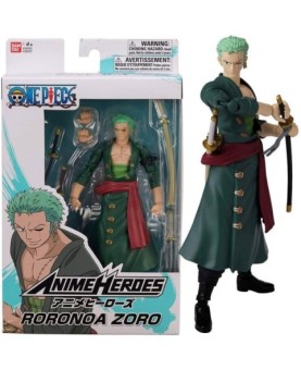 Figura bandai one piece anime heroes roronoa zoro