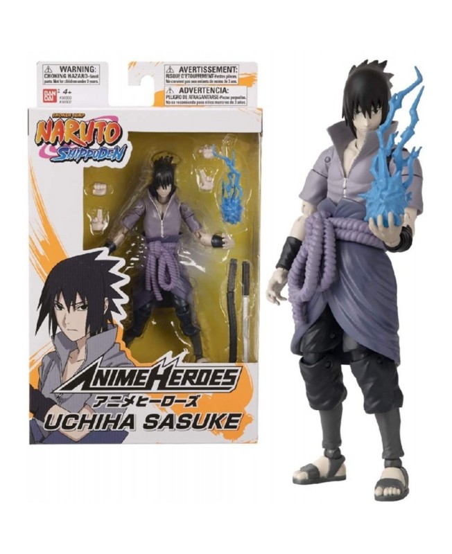 Figura bandai anime heroes naruto uchiha sasuke