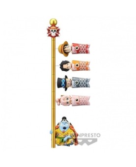 Figura banpresto one piece world collectable figure - carp streamer -  6cm 12 unidades