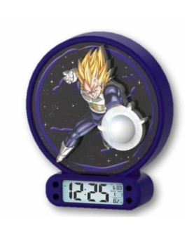 Reloj despertador luz dragon ball z vegeta