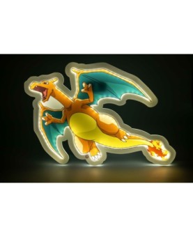 Mural lámpara neon teknofun madcow entertainment pokemon charizard 30 cm