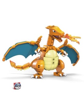 Figura mattel mega construx build pokemon charizard 222 pcs