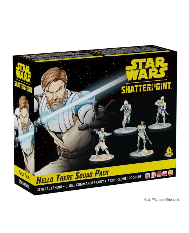 Juego de mesa star wars shatterpoint hello there general obi - wan kenobi squad pack