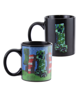 Taza termica paladone minecraft creeper