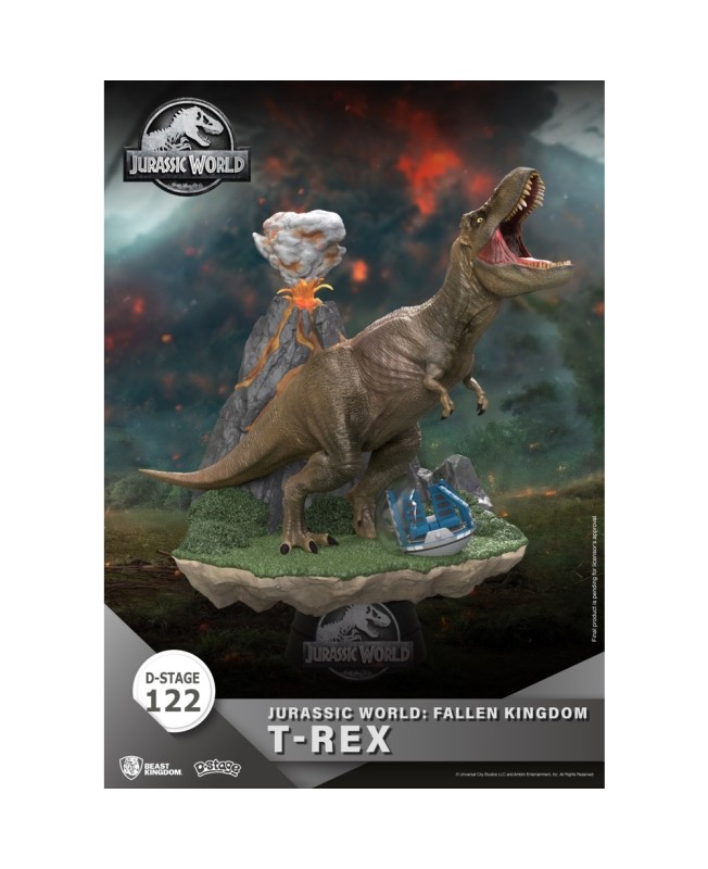 Figura beast kingdom dstage jurassic world el reino caido t - rex